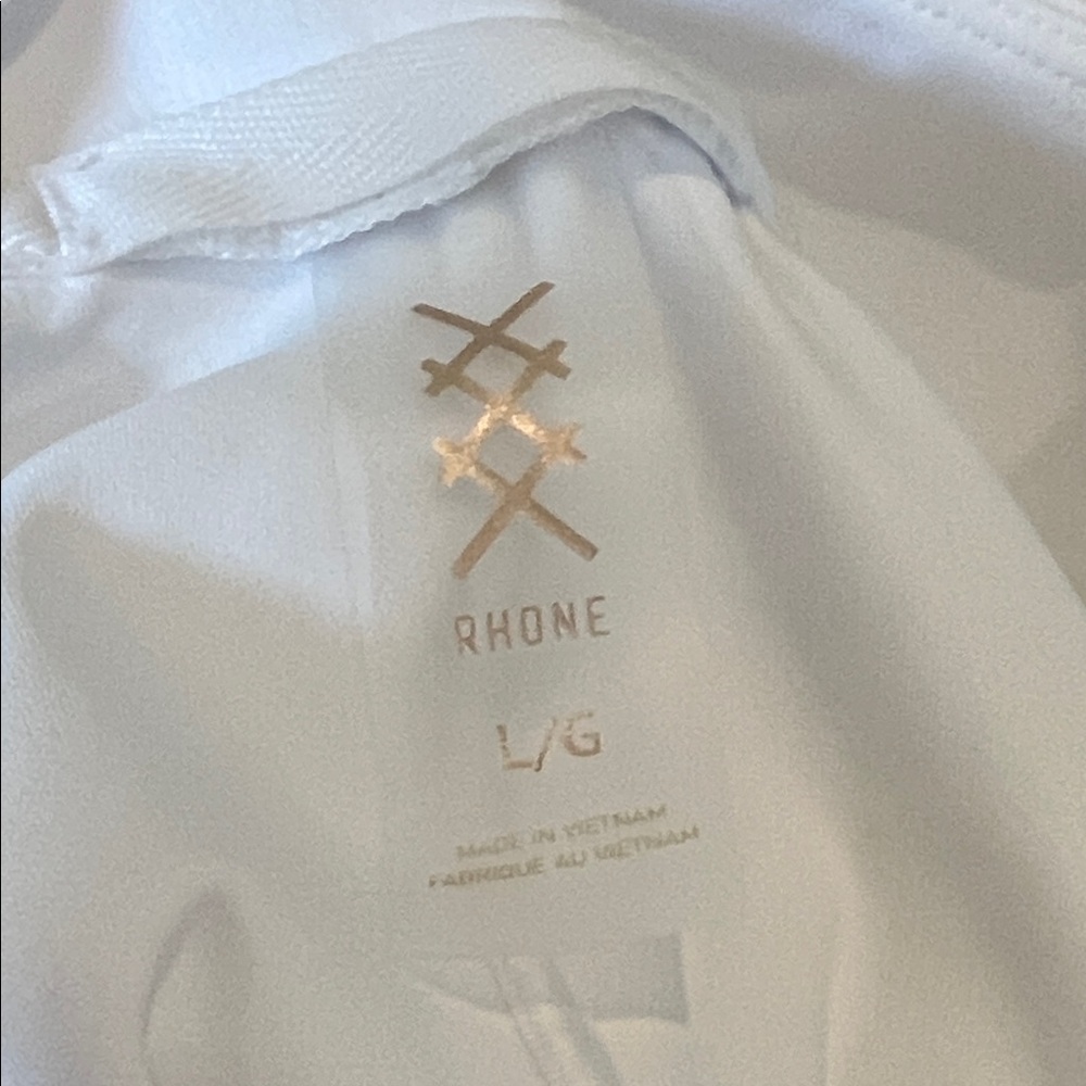 RHONE Women's Course to Court White 1/4 Zip Active Pullover Size L - Picture 9 of 9